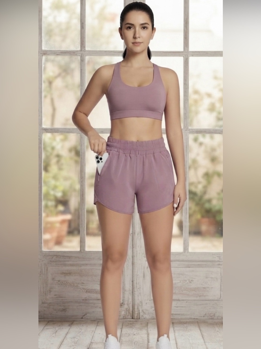 Balaef Women's Mauve Athletic Shorts